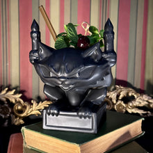 Load image into Gallery viewer, Jeff Granito's Felis Fiercus (The Haunted House Cat) Tiki Mug, sculpted by Thor - Ready to Ship! (FREE SHIPPING in U.S.)