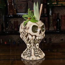Load image into Gallery viewer, Jeff Granito's Calix Mortis II ceramic Tiki Mug, sculpted by Thor - Ready to Ship! (FREE Shipping in U.S.)