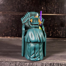 Load image into Gallery viewer, Thor's Phantom Pipes ceramic Tiki Mug (Ghostly Blue Edition) - Ready to Ship! (FREE Shipping in U.S.)