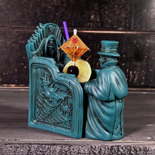 Load image into Gallery viewer, Thor's Phantom Pipes ceramic Tiki Mug (Ghostly Blue Edition) - Ready to Ship! (FREE Shipping in U.S.)