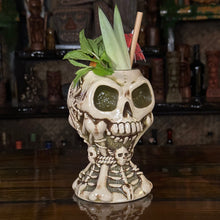 Load image into Gallery viewer, Jeff Granito's Calix Mortis II ceramic Tiki Mug, sculpted by Thor - Ready to Ship! (FREE Shipping in U.S.)