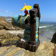 Load image into Gallery viewer, Tiki tOny's Hanging Toucan Tiki Mug (Blue-Green), sculpted by Thor - Ready to Ship! (FREE SHIPPING in U.S.)
