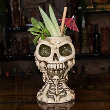 Load image into Gallery viewer, Jeff Granito's Calix Mortis II ceramic Tiki Mug, sculpted by Thor - Ready to Ship! (FREE Shipping in U.S.)