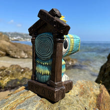 Load image into Gallery viewer, Tiki tOny's Hanging Toucan Tiki Mug (Blue-Green), sculpted by Thor - Ready to Ship! (FREE SHIPPING in U.S.)