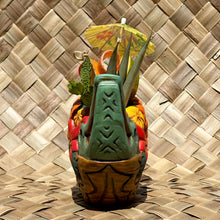 Load image into Gallery viewer, Tiki tOny's Flower Boat Canoe - Ceramic Tiki Mug - Ready to Ship! (FREE Shipping in U.S.)