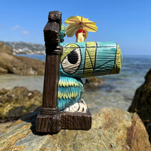 Load image into Gallery viewer, Tiki tOny's Hanging Toucan Tiki Mug (Blue-Green), sculpted by Thor - Ready to Ship! (FREE SHIPPING in U.S.)