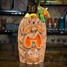 Load image into Gallery viewer, The Griper Tiki Mug (Orange) designed by Ken Ruzic, sculpted by Thor - Limited Edition of 250 - Ready to Ship! (FREE SHIPPING in U.S.)