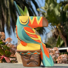 Load image into Gallery viewer, Jeff Granito's Toucan Whip (Blue) - Ceramic Tiki Mug - Ready to Ship