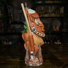Load image into Gallery viewer, Danielle Mann's "Headhunter Trophy" - Ceramic Tiki Mug - Ready to Ship! (FREE Shipping in U.S.)