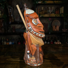Load image into Gallery viewer, Danielle Mann's "Headhunter Trophy" - Ceramic Tiki Mug - Ready to Ship! (FREE Shipping in U.S.)