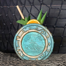Load image into Gallery viewer, DIVE! DIVE! DIVE! Ocean Patina Edition - Ceramic Tiki Mug, sculpt by Thor - Ready to Ship! (FREE SHIPPING in U.S.)