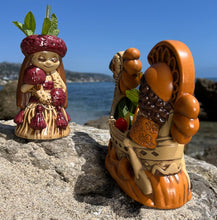 Load image into Gallery viewer, "it's a hula world" Tiki Mug, Outrigger Boy - #2 of a 2 mug series, designed and sculpted by Thor - Ready to Ship! (FREE SHIPPING in U.S.)