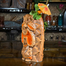 Load image into Gallery viewer, The Griper Tiki Mug (Orange) designed by Ken Ruzic, sculpted by Thor - Limited Edition of 250 - Ready to Ship! (FREE SHIPPING in U.S.)