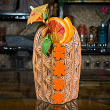 Load image into Gallery viewer, The Griper Tiki Mug (Orange) designed by Ken Ruzic, sculpted by Thor - Limited Edition of 250 - Ready to Ship! (FREE SHIPPING in U.S.)