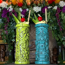 Load image into Gallery viewer, Jeff Granito’s “Tiki Portraits” (2 different mugs!) - Ceramic Tiki Mugs, sculpt by Thor - Ready to Ship (FREE SHIPPING in U.S.)