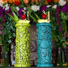 Load image into Gallery viewer, Jeff Granito’s “Tiki Portraits” (2 different mugs!) - Ceramic Tiki Mugs, sculpt by Thor - Ready to Ship (FREE SHIPPING in U.S.)