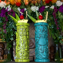 Load image into Gallery viewer, Jeff Granito’s “Tiki Portraits” (2 different mugs!) - Ceramic Tiki Mugs, sculpt by Thor - Ready to Ship (FREE SHIPPING in U.S.)