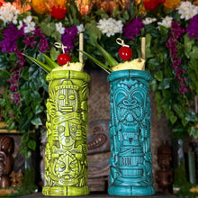 Load image into Gallery viewer, Jeff Granito’s “Tiki Portraits” (2 different mugs!) - Ceramic Tiki Mugs, sculpt by Thor - Ready to Ship (FREE SHIPPING in U.S.)
