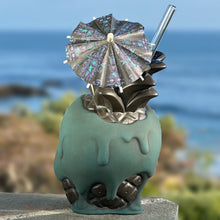 Load image into Gallery viewer, Jeff Granito's Poison Pineapple - Ceramic Tiki Mug - Twilight Teal - Ready to Ship! (FREE Shipping in U.S.)