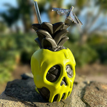 Load image into Gallery viewer, Jeff Granito's Poison Pineapple - Ceramic Tiki Mug - Apple Green - Ready to Ship! (FREE Shipping in U.S.)