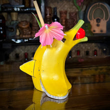 Load image into Gallery viewer, Flipper Sipper - Ceramic Tiki Mug, sculpt by Thor - Ready to Ship (FREE SHIPPING in U.S.)