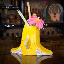 Load image into Gallery viewer, Flipper Sipper - Ceramic Tiki Mug, sculpt by Thor - Ready to Ship (FREE SHIPPING in U.S.)