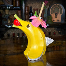 Load image into Gallery viewer, Flipper Sipper - Ceramic Tiki Mug, sculpt by Thor - Ready to Ship (FREE SHIPPING in U.S.)