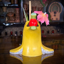 Load image into Gallery viewer, Flipper Sipper - Ceramic Tiki Mug, sculpt by Thor - Ready to Ship (FREE SHIPPING in U.S.)