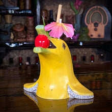 Load image into Gallery viewer, Flipper Sipper - Ceramic Tiki Mug, sculpt by Thor - Ready to Ship (FREE SHIPPING in U.S.)