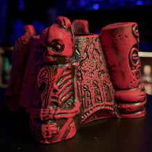 Load image into Gallery viewer, Nightmarchers Tiki Mug, designed by Doug Horne, BigToe, Ken Ruzic, McBiff, sculpted by Thor - Limited Edition of 500 - Ready to Ship!