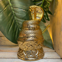 Load image into Gallery viewer, Golden Cobra Idol Tiki Mug, designed and sculpted by Thor - Ready to Ship! (FREE SHIPPING in U.S.)