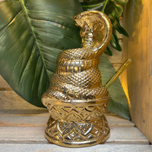 Load image into Gallery viewer, Golden Cobra Idol Tiki Mug, designed and sculpted by Thor - Ready to Ship! (FREE SHIPPING in U.S.)