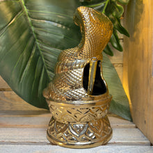Load image into Gallery viewer, Golden Cobra Idol Tiki Mug, designed and sculpted by Thor - Ready to Ship! (FREE SHIPPING in U.S.)