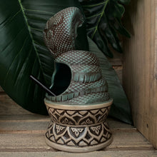 Load image into Gallery viewer, Cobra Idol Tiki Mug, designed and sculpted by Thor - Ready to Ship (FREE SHIPPING in U.S.)