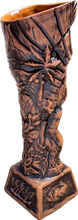 Load image into Gallery viewer, Journey to Hawaii Tiki Mug - Lava Orange Limited Edition of 300, designed by Lost Tiki, Jeff Granito, Thor, and sculpted by Thor - Ready to Ship! (FREE SHIPPING in U.S.)