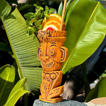 Load image into Gallery viewer, Jeff Granito's Planter's Punch Tiki Mug, Hibiscus Heat (Orange) - Limited Edition of 500, sculpted by Thor - Ready to Ship! (FREE SHIPPING in U.S.)