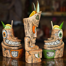 Load image into Gallery viewer, Tiki tOny's Enchanted Tiki Room Chanting Drummer ceramic Tiki Mug - Ready to Ship! (FREE Shipping in U.S.)