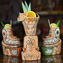 Load image into Gallery viewer, Tiki tOny's Enchanted Tiki Room Chanting Drummer ceramic Tiki Mug - Ready to Ship! (FREE Shipping in U.S.)