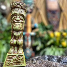 Load image into Gallery viewer, Journey to Hawaii Tiki Mug - Jungle Relic Green Limited Edition of 300, designed by Lost Tiki, Jeff Granito, Thor, and sculpted by Thor - DECOR USE ONLY - Ready to Ship!
