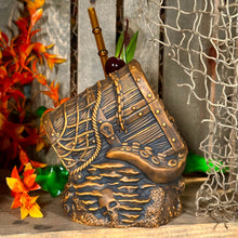 Load image into Gallery viewer, Sunken Treasure (Brown) Ceramic Tiki Mug - Ready to Ship! (FREE SHIPPING in U.S.)
