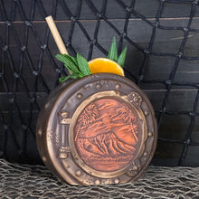 Load image into Gallery viewer, DIVE! DIVE! DIVE!  Sunset Edition - Ceramic Tiki Mug, sculpt by Thor - Ready to Ship!
