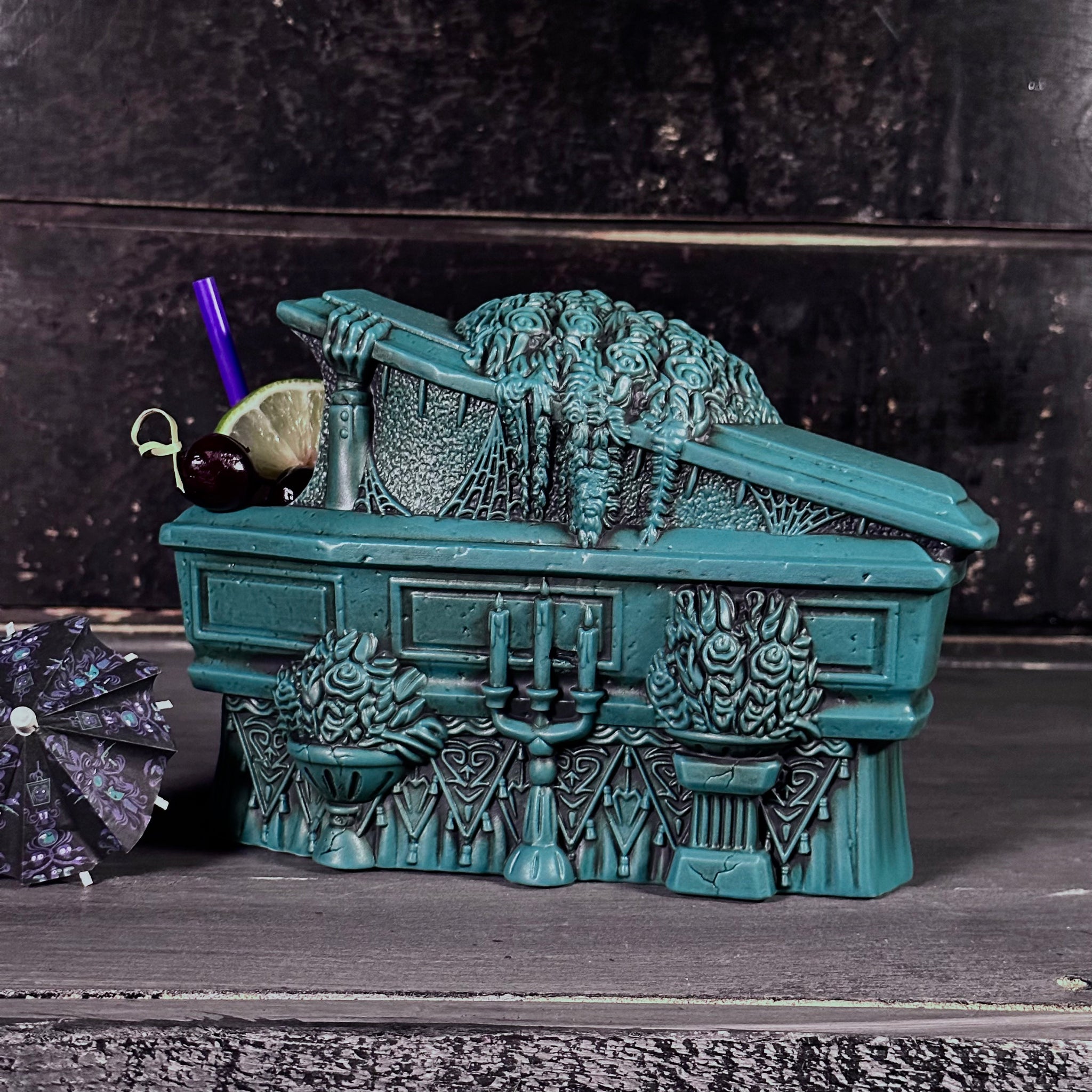 Thor's Zombie Returns ceramic Tiki Mug (Ghostly Blue Edition