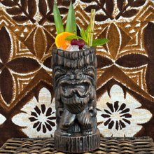 Load image into Gallery viewer, Hoa Kahiko Ku Tiki Mug (Dark Wood glaze), sculpted by Thor - Ceramic - Limited Edition / Limited Time Pre-Order

