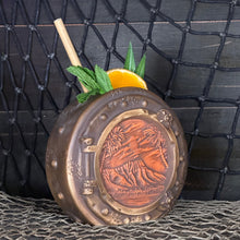 Load image into Gallery viewer, DIVE! DIVE! DIVE!  Sunset Edition - Ceramic Tiki Mug, sculpt by Thor - Ready to Ship!
