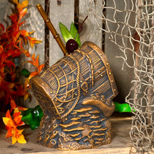 Load image into Gallery viewer, Sunken Treasure (Brown) Ceramic Tiki Mug - Ready to Ship! (FREE SHIPPING in U.S.)
