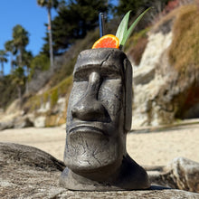 Load image into Gallery viewer, Mysterious Moai - Ceramic Tiki Mug - Ready to Ship
