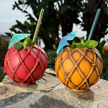 Load image into Gallery viewer, Nautical Fishing Floats, Choice of 4 - Ceramic Tiki Mugs - Ready to Ship! (FREE Shipping in U.S.)
