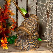 Load image into Gallery viewer, Sunken Treasure (Brown) Ceramic Tiki Mug - Ready to Ship! (FREE SHIPPING in U.S.)
