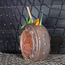 Load image into Gallery viewer, DIVE! DIVE! DIVE!  Sunset Edition - Ceramic Tiki Mug, sculpt by Thor - Ready to Ship!
