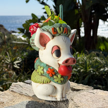 Load image into Gallery viewer, Tiki tOny's Kalua Pig (White) - Ceramic Tiki Mug - Ready to Ship
